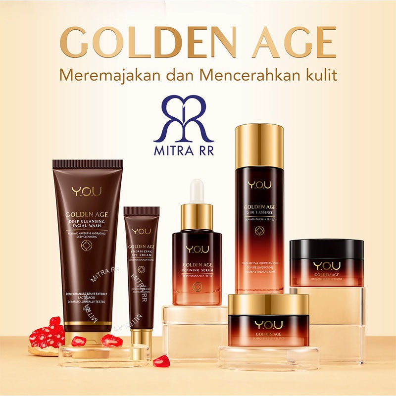 YOU Golden Age Series Day Cream | Night Cream | Facial Wash | Serum | Skincare Wajah Anti Aging SPF 30PA+++