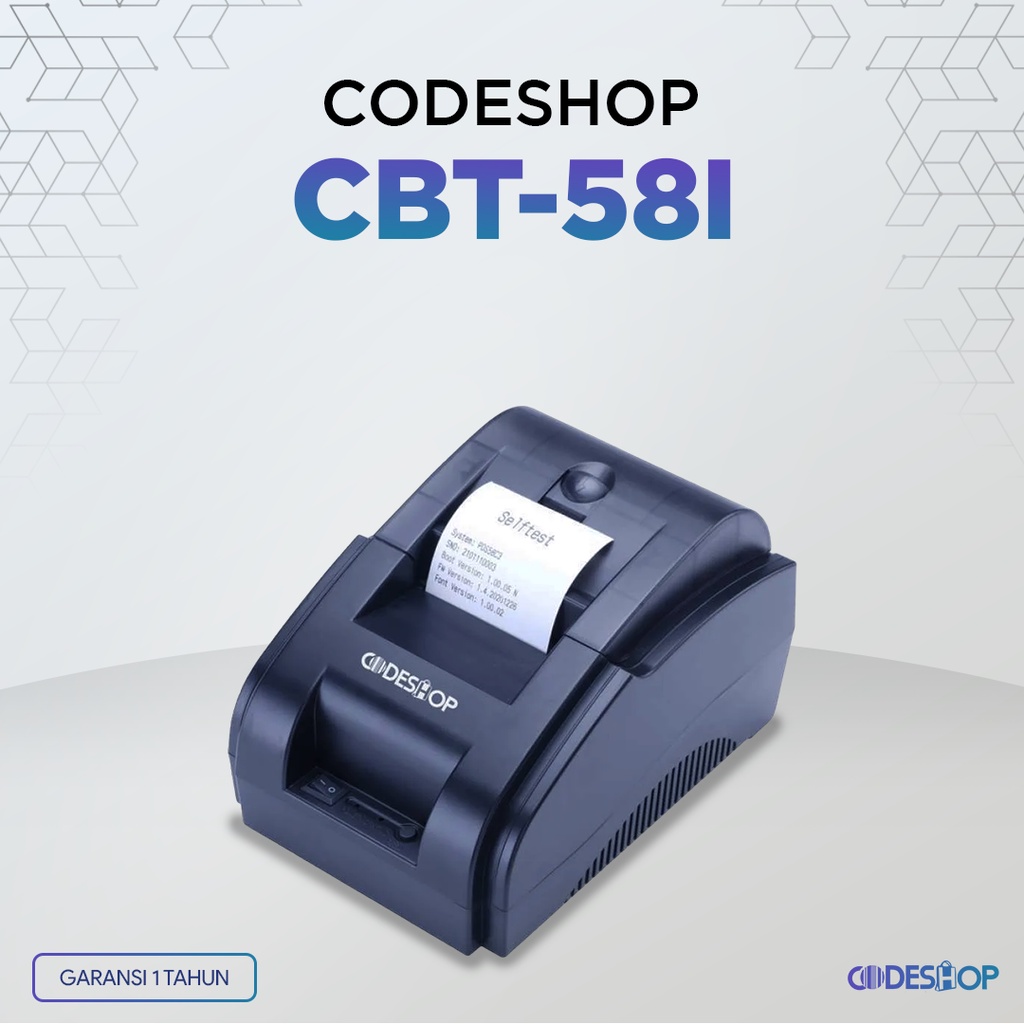 Printer Kasir CODESHOP CBT 58i Cetak Receipt Thermal 58 mm