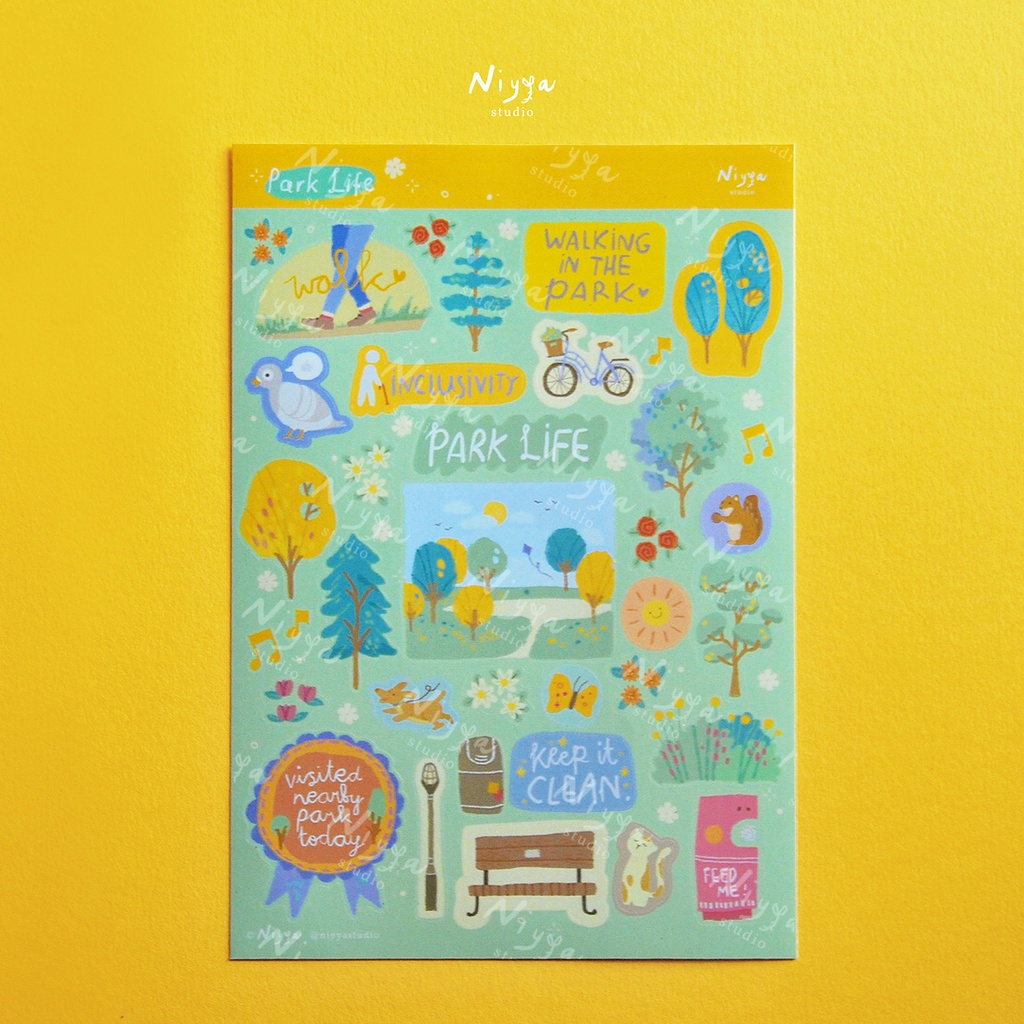 

Park Life Sticker Sheet | Botanical Sticker | Journaling Decor | Scrapbooking