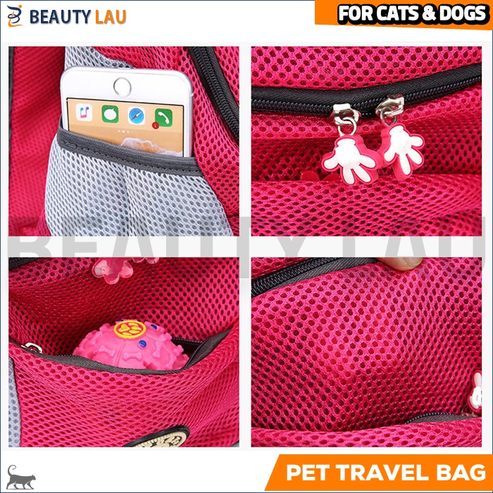 TAS GENDONG KUCING ANJING DEPAN BELAKANG PET CARRIER CARIER TRAVEL BACKPACK GENDONGAN KUCING ANJING