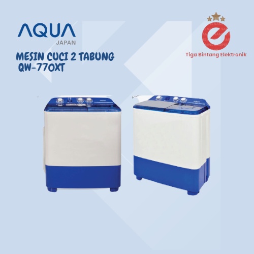 Mesin Cuci 2 Tabung Aqua QW 770XT (7KG)