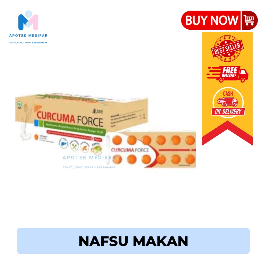 Curcuma FCT Force Vitamin Penambah Nafsu Makan dewasa