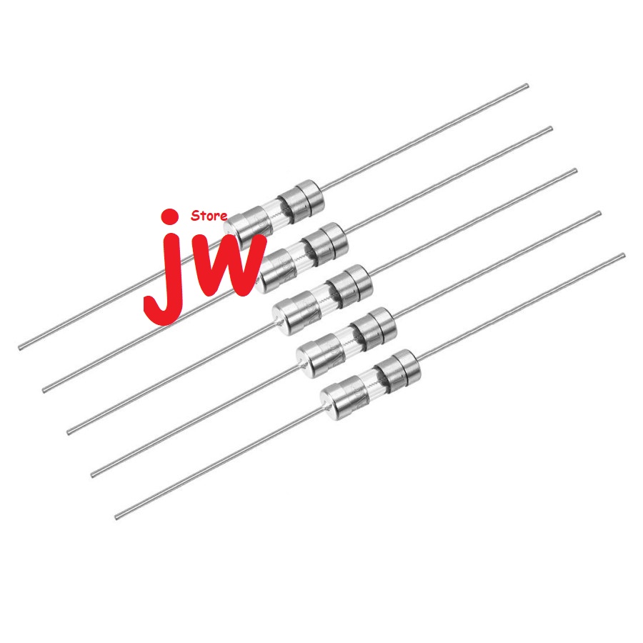 Fuse Kaca kecil kaki 250V 3.6x10mm Glass Sekring Ampere