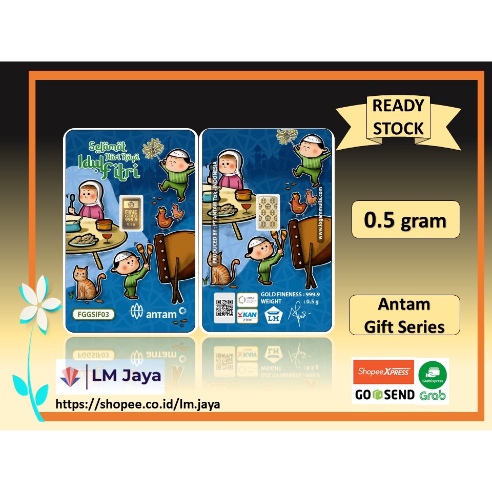 Antam Gift Series Eid Mubarok Antam Gift Series Idul Fitri Hadiah Lebaran Hadiah Idul Fitri