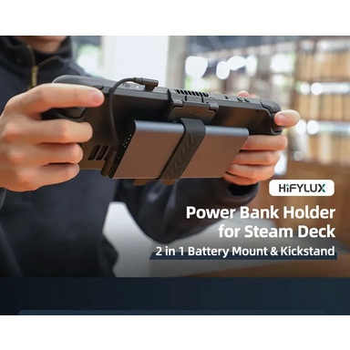 Hifylux Powerbank Mount Holder Kickstand Holder for Steam Deck