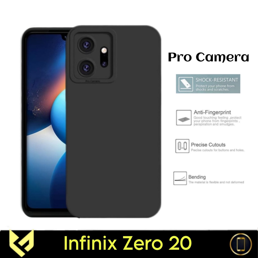 Promo Case For INFINIX ZERO 20 Soft Case Black Pro Camera Casing Premium Slim Exellent Cover Proteck Camera | Soft Matte | Soft Case Macaron