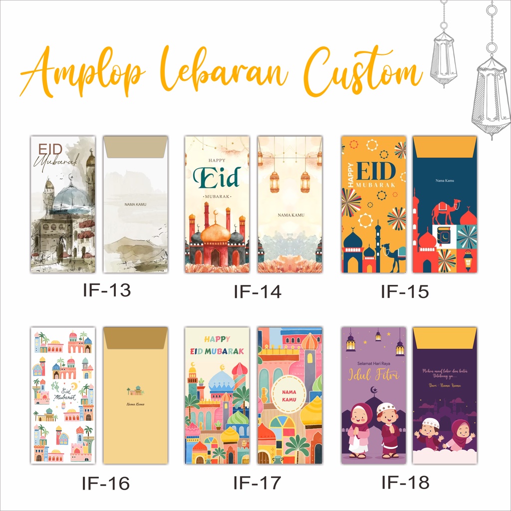 

[SERI 3] Amplop Lebaran / Idul Fitri Custom Premium 2023 1444 H