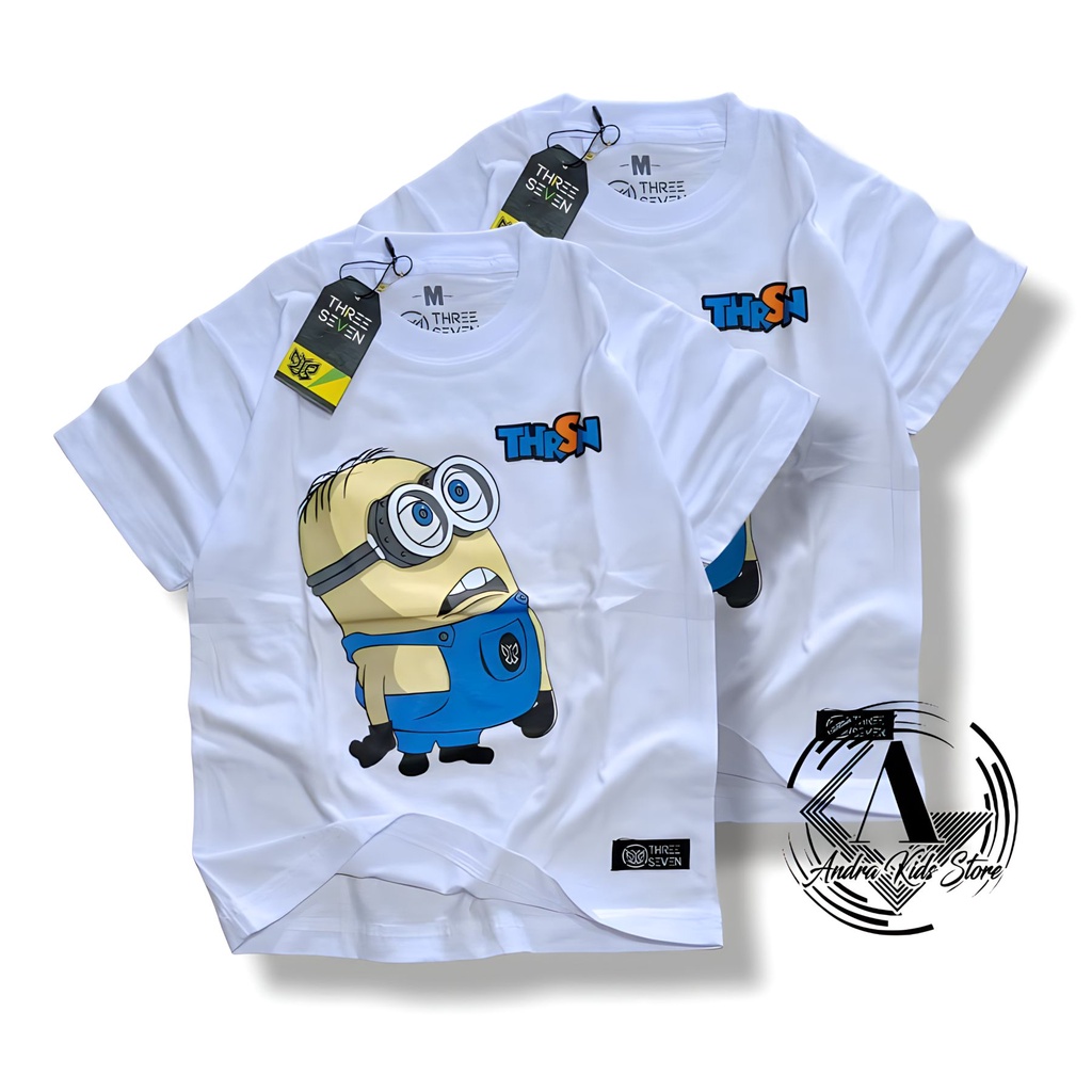 Baju anak karakter  minion kaos distro anak usia 1-10 tahun