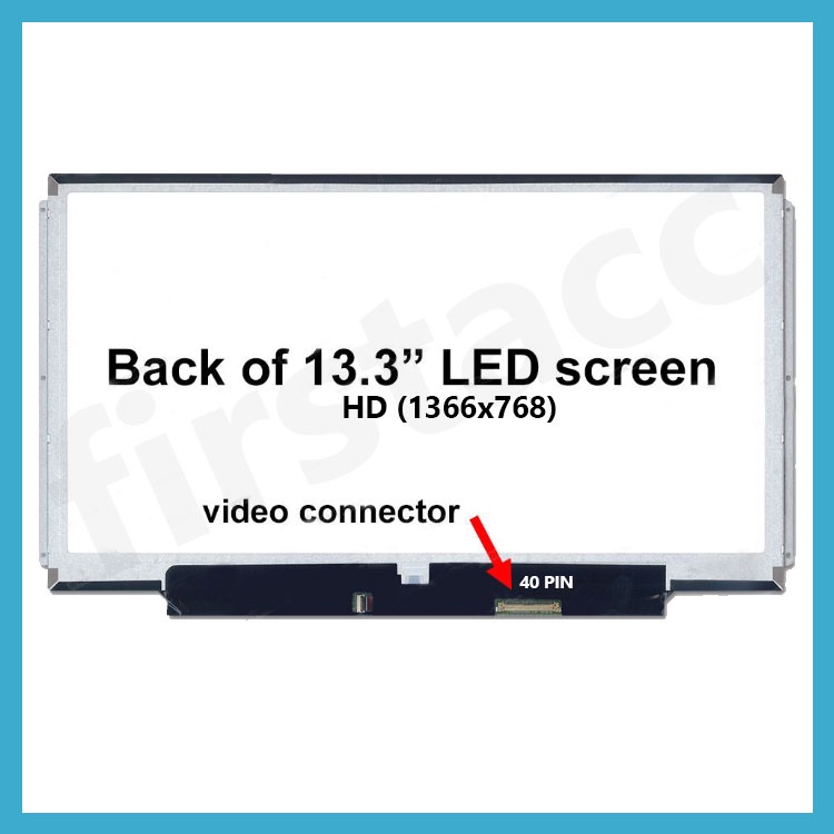 LED LCD Dell Inspiron 13 1370 13.3&quot; inch 40 pin 6 screw