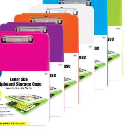 

♕ Bazic Clipboard Storage Case Colors - Papan Ujian ♔