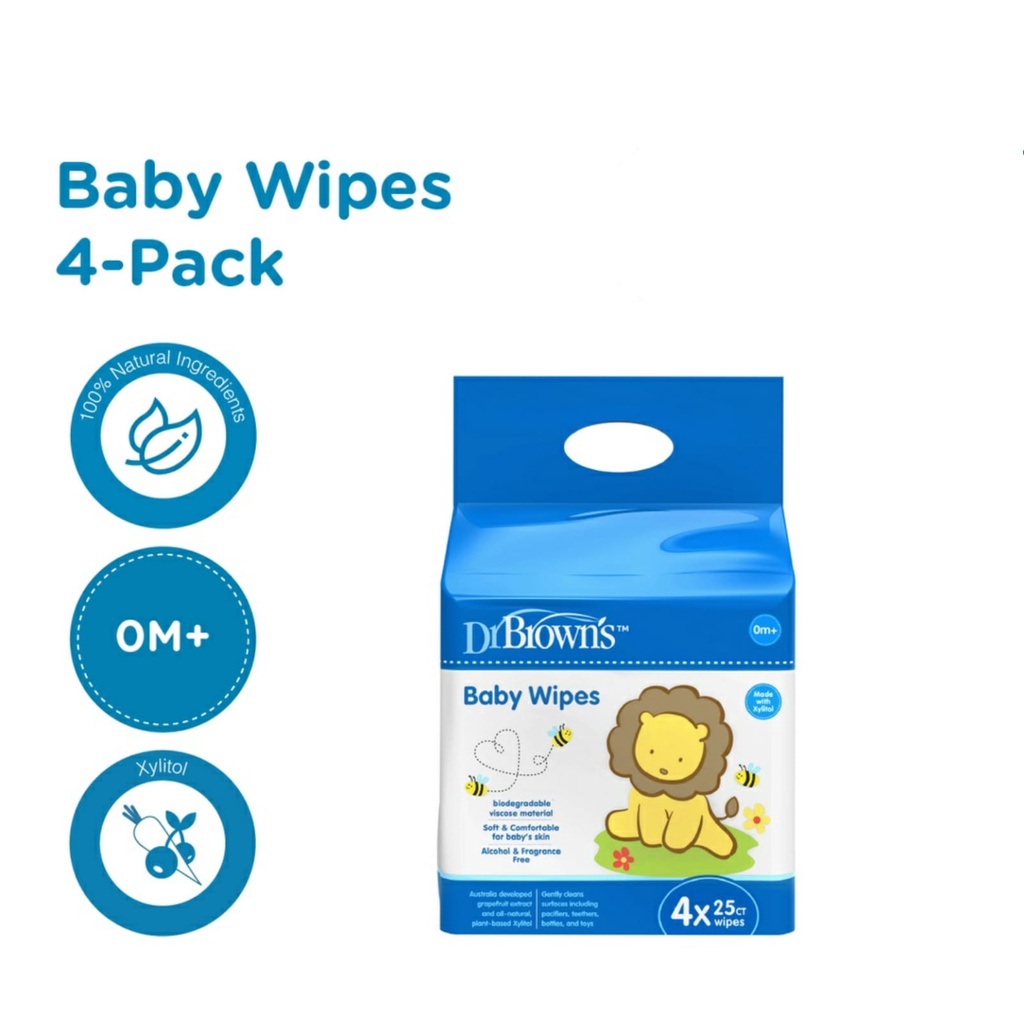 DR BROWNS Baby Wipes 1 Bag Isi 4 Pack Tisu Dr Brown dr brown’s