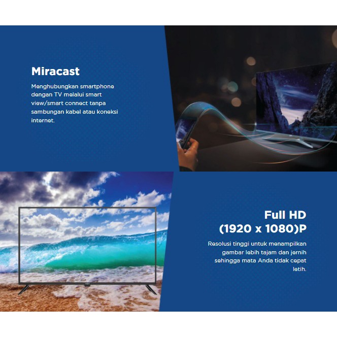 AQUA JAPAN TV LED Digital FULL HD 40AQT9200- 40 Inch LE40AQT9200MF - TANPA PEENGAMAN