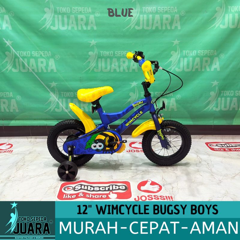 SEPEDA ANAK WIMCYCLE BUGSY BOYS BMX 12 INCH
