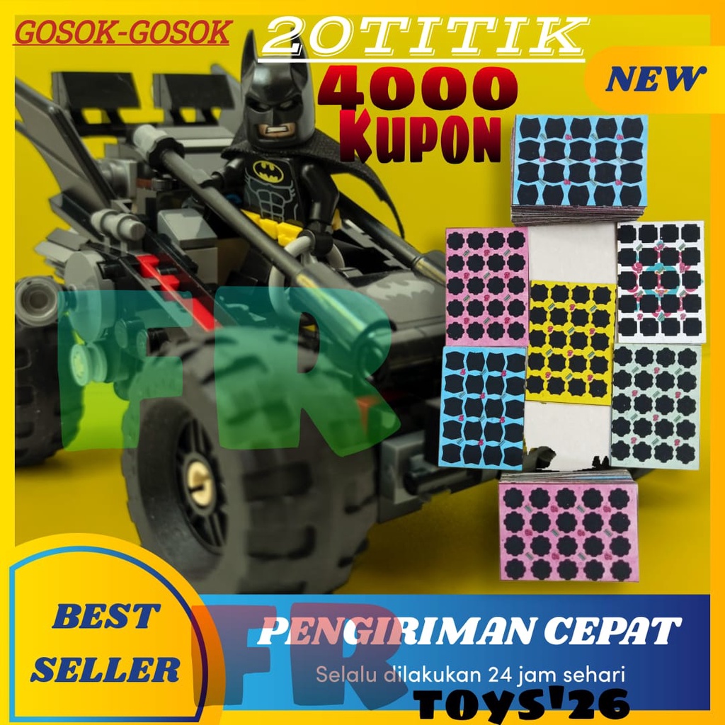 gosokan bom gosokan bom tengkorak GOSOKAN BOM TITIK20 ISI 4000PCS