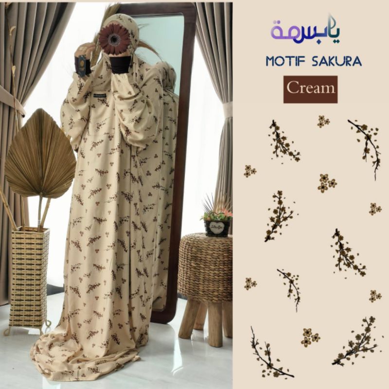 Mukena Basmah Motif / Mukena Yabasmah / Mukena Rayon / Mukena Terusan / Mukena Jumbo