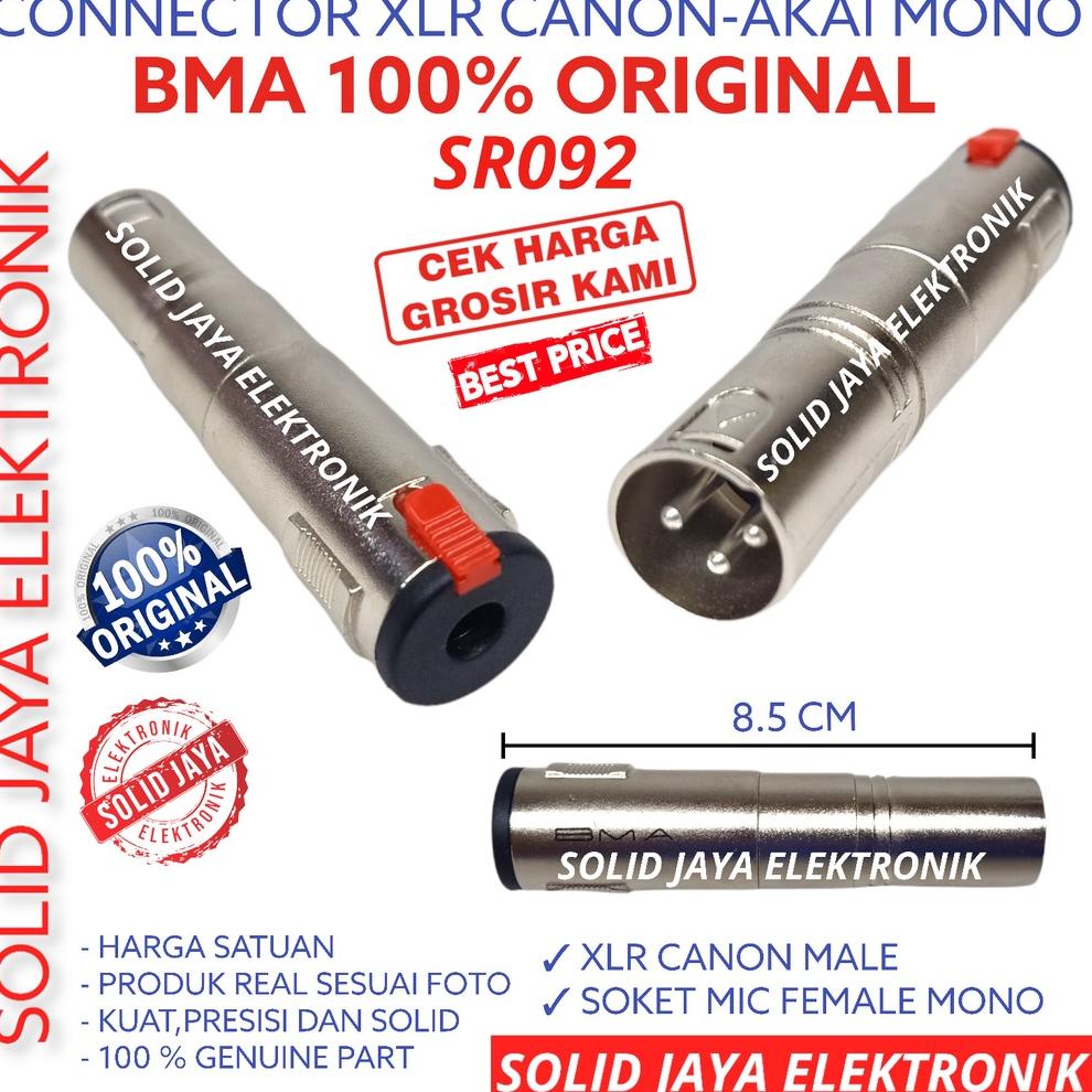 ⚡COD⚡ JACK KONEKTOR XLR TO COVER AKAI MONO BMA ASLI SR092 SR 092 ORI ORIGINAL CONNECTOR SAMBUNGAN MI
