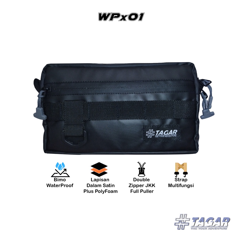 Sling Bag Clutch Bag Hand Bag Waterproof TAGAR WPx01 Tas Selempang Pria Waterproof Pouch Bag Anti Air