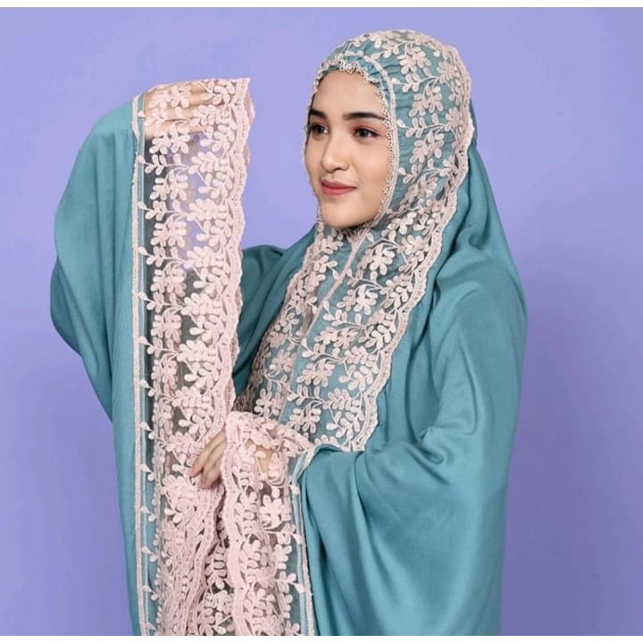 FLAM MUKENA DEWASA SHIREN RENDA MEWAH PREMIUM JUMBO