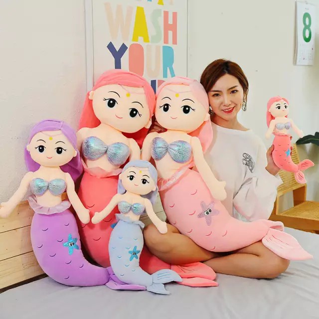 Boneka putri duyung import sangat cantik dan lucu 50cm