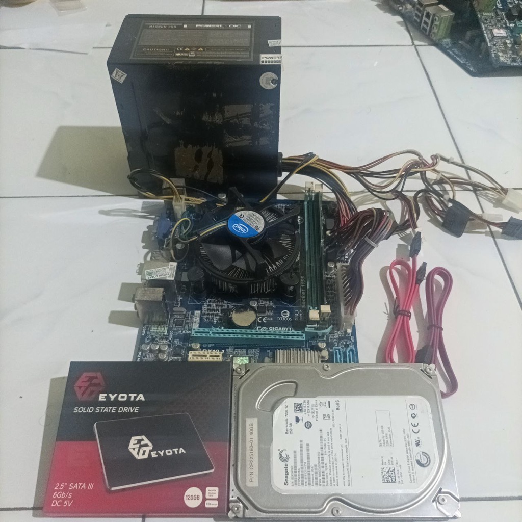 PC i7 3770 Mobo H61 Ram 16GB SDD 120GB HDD 500GB Murah Siap Pakai