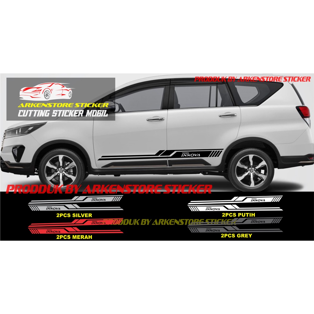 cutting sticker mobil innova sticker mobil toyota innova terbaru