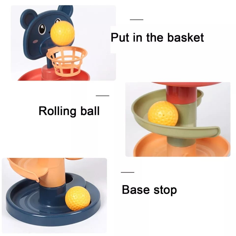 GP Mainan Edukasi Seluncuran Bola Rail Mutar Mainan Anak Kado