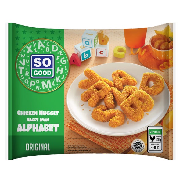 SO GOOD CHICKEN NUGGET ALPHABET 400 GR