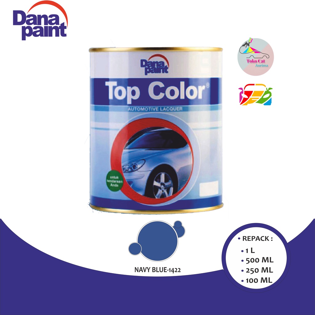 CAT DUCO NAVY BLUE-1422 CAT MOBIL TOP COLOR 1 LITER REPACK