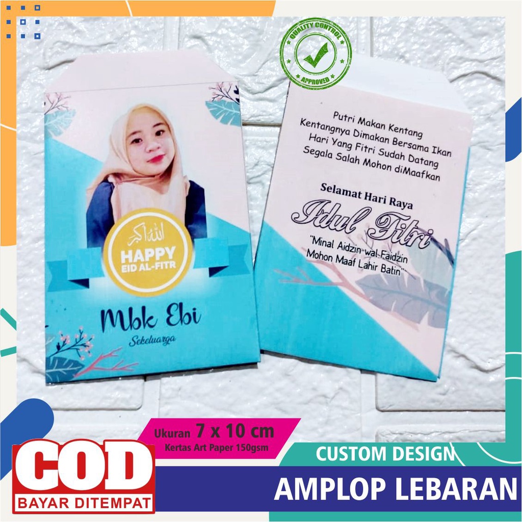 

Angpao Amplop Lebaran Custom Murah uk 7x10 ( 1 pack Isi 10 pcs )