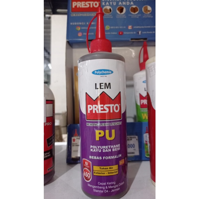 Prestoku Presto Lem Kayu Presto Pu Botol 650Gr