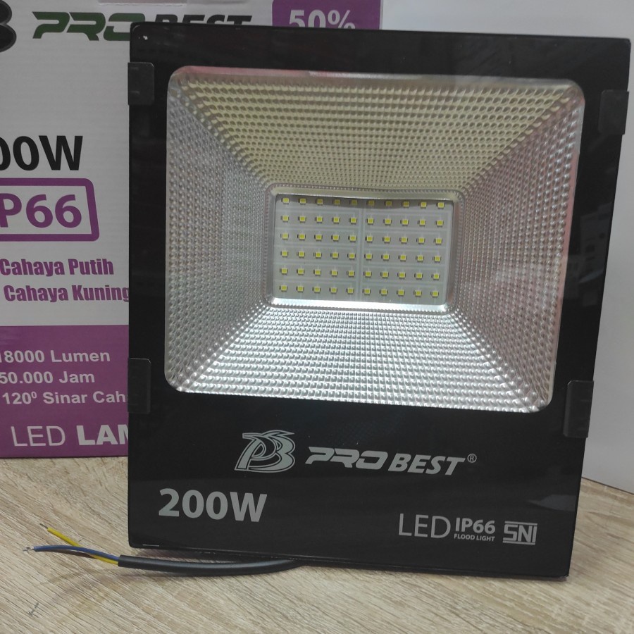 Lampu Sorot Probest LED Super Terang / Lampu Taman / Lampu Outdoor tahan air hujan / Floodlight LED Waterproof / Lampu Tembak Probest 200w