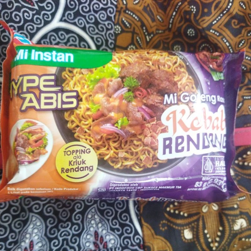 Indomie goreng rendang, Geprek, kebab rendang dan mie Aceh