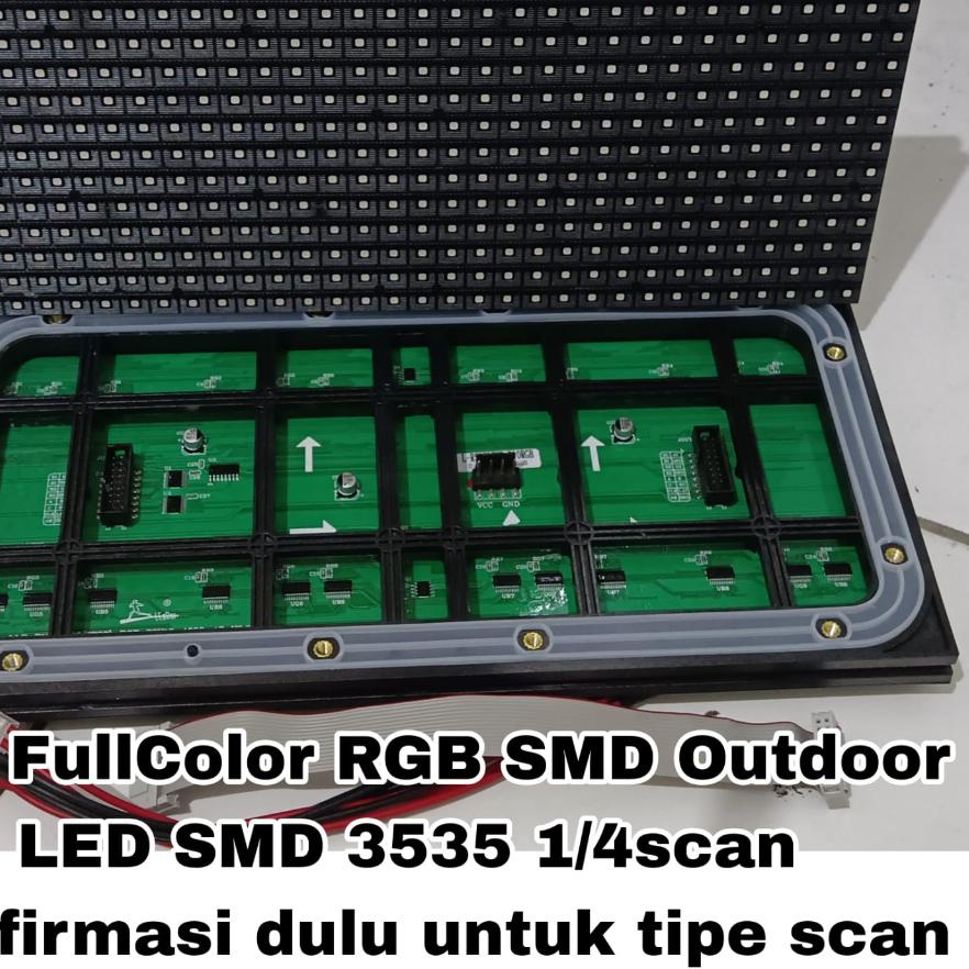 ✷ Modul Panel LED P10 RGB SMD Full Color Outdoor Videotron Murah ♘