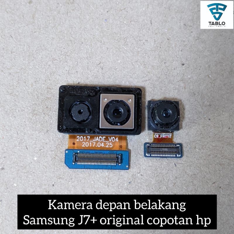 Kamera depan belakang SAMSUNG J7+ J7 plus second original pabrik copotan hp