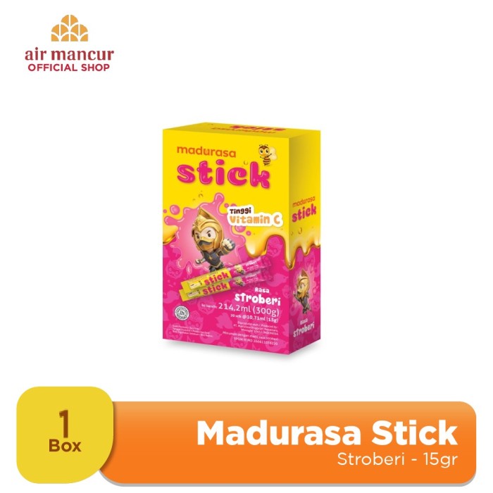 Madurasa Stroberi Kids Stick 20x15gr