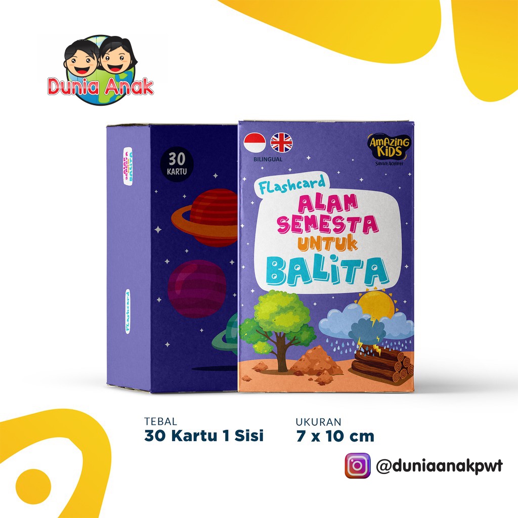 

Flashcard Amazing Card Alam Semesta Untuk Balita