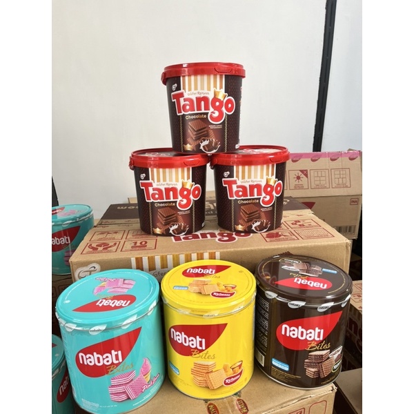 (FreeOngkir) JAJANAN KALENG TIMBA - Jajanan kaleng Nabati / Chocolatos / Gery / Tango - Jajanan