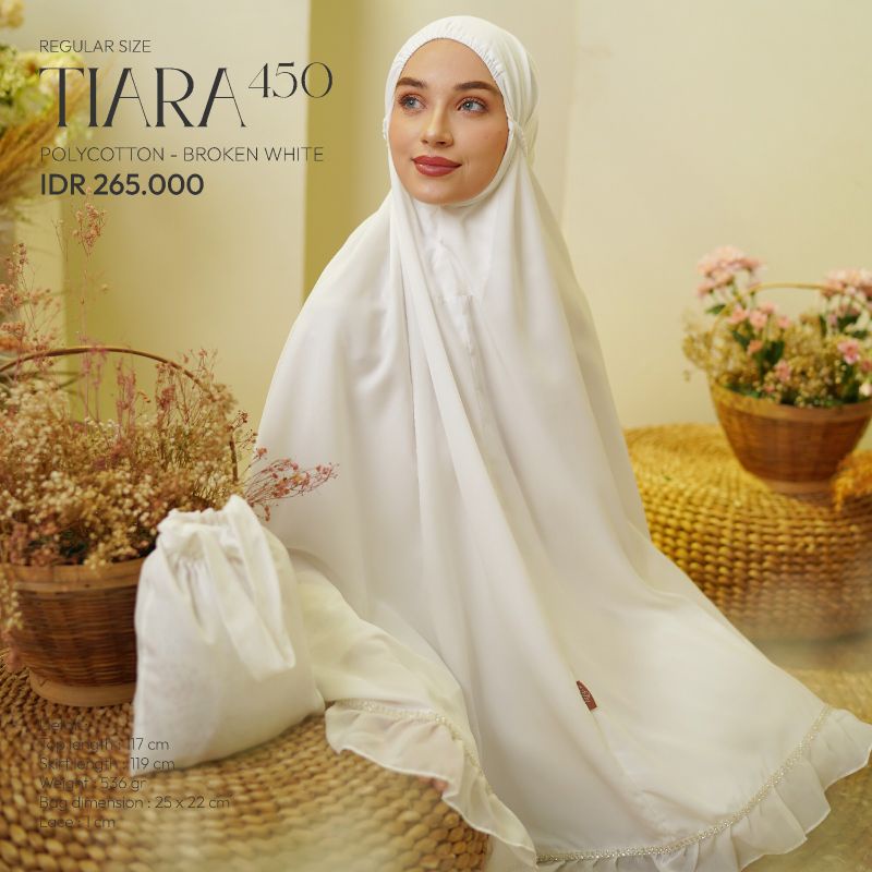 Tatuis Mukena Tiara 450 Broken White Reguler