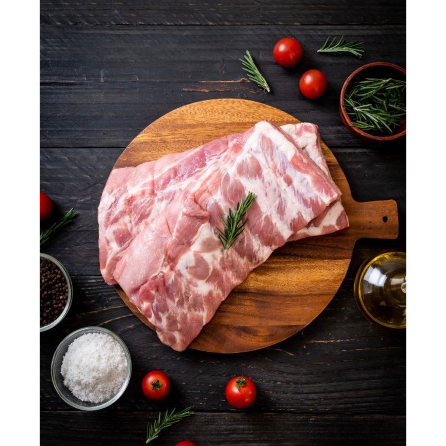 

Baby Back Ribs Bakuteh Cuts IMPORT ORGANIK 1 Kg
