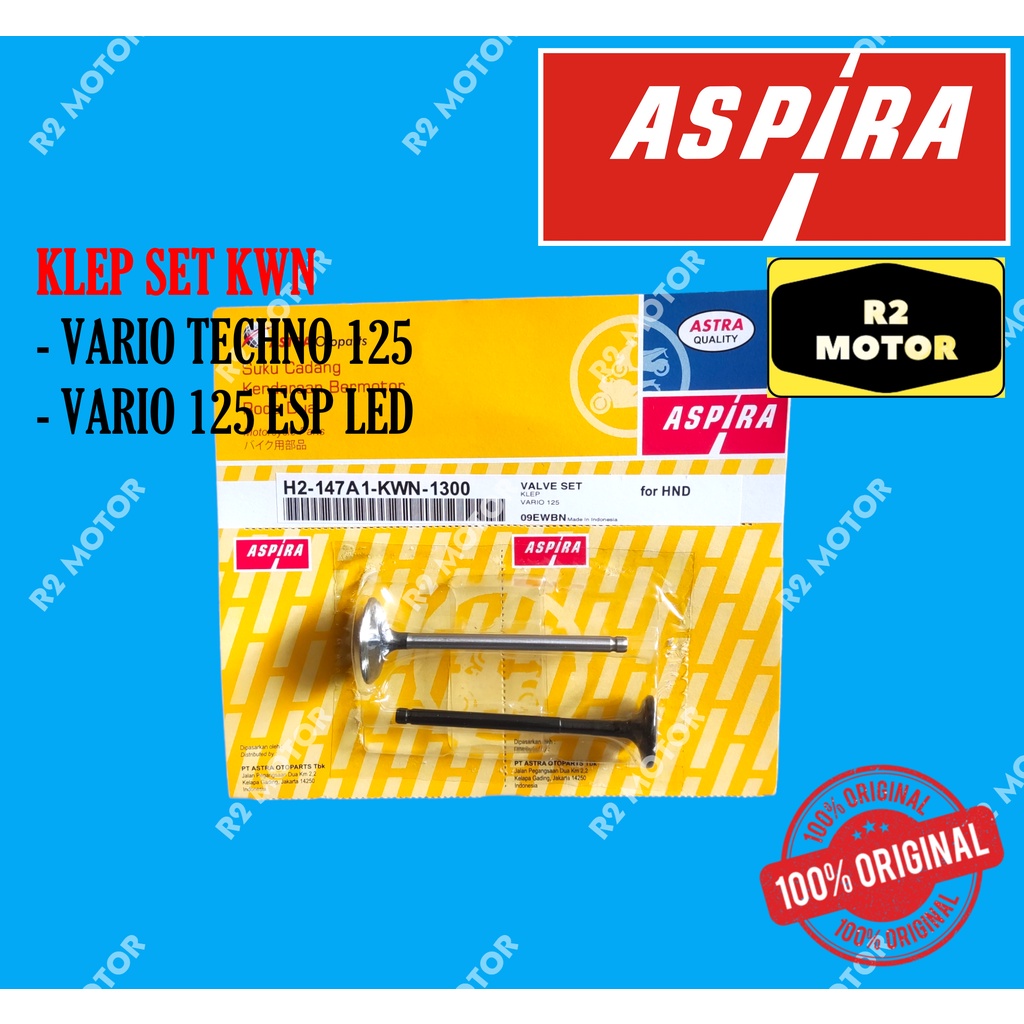 PAYUNG VALVE KLEP SET KWN ASPIRA VARIO 125 FI ESP LED