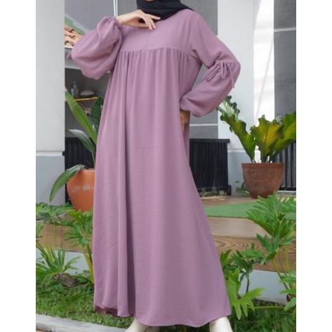 HALONA GAMIS CRINCLE AIR FLOW / GAMIS RAMADHAN / GAMIS POLOS/GAMIS KASUAL/GAMIS TERBARU/GAMIS WANITA