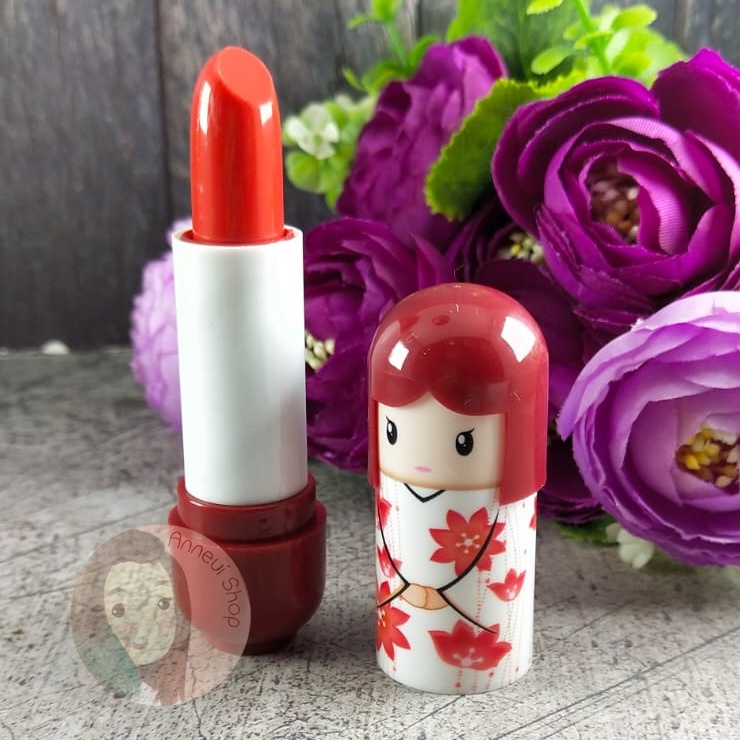 [BPOM] Kimono Doll Temperature Lipbalm Loves Me Pelembab Bibir Cute Imut Kiyowo Anak Dewasa Boneka Jepang Berubah Warna Pemerah Alami Bibir