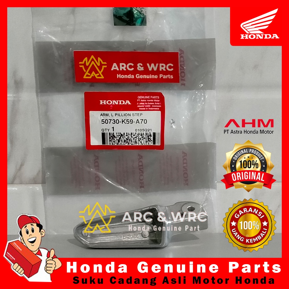 Besi Footstep Belakang Kiri Honda New Vario 150 // 50730K59A70