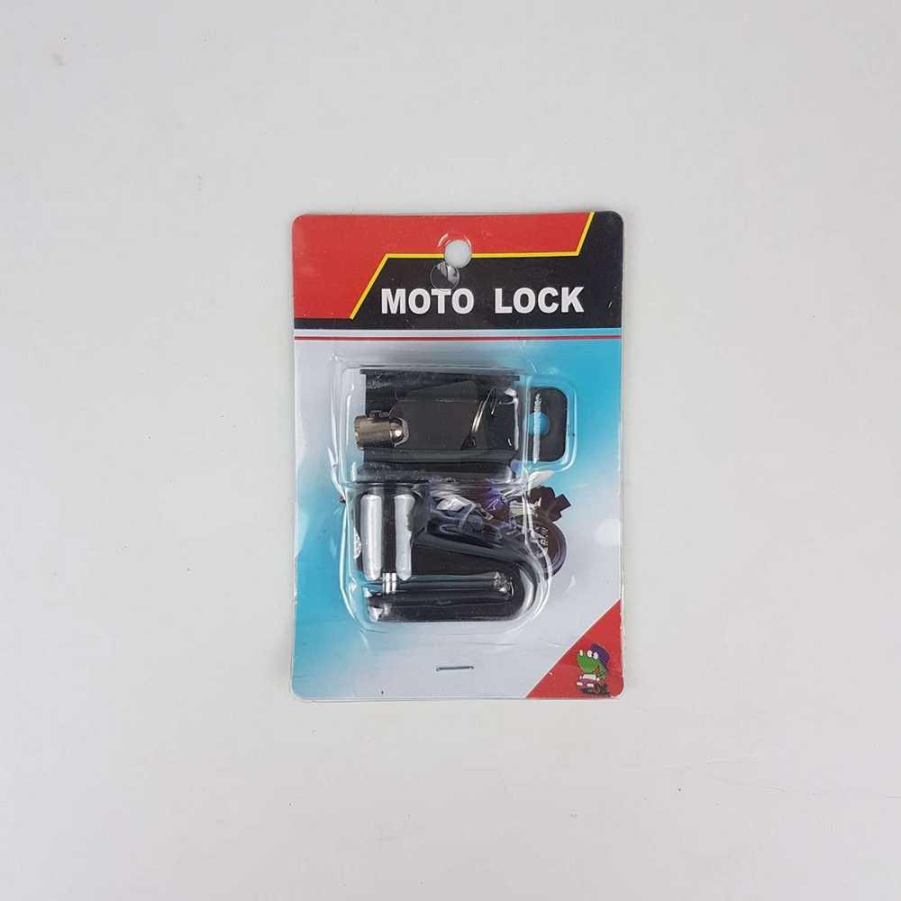 Kunci Cakram Motor Anti Maling Disc Brake Lock - U23 - Black