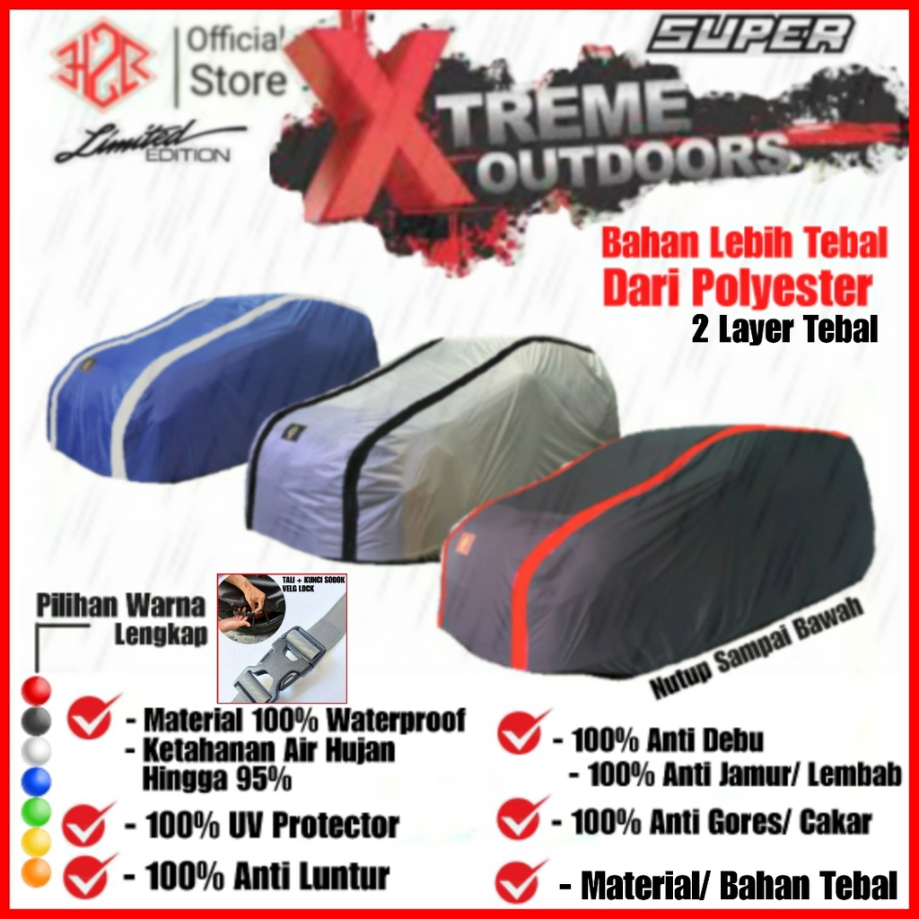 Cover Mobil WaterProof/ Cover Mobil Bahan Tebal 2 Layer/ Cover Mobil Avanza/ Cover Mobil Ertiga/ Cover Mobil Xpander/ cover Mobil Hrv/ Cover Mobil Mobilio/ Covr Mobil Brv/ Cover Mobil Rush/ Cover Mobil Rush/ Cover Mobil Terios/ Cover Mobil Xenia Dll