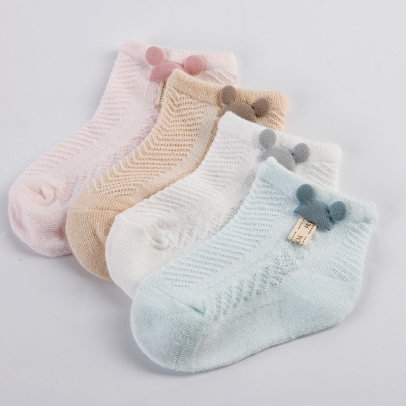 Kaos Kaki Anak Balita Perempuan Pendek Model PITA KOTAK Pendek / Kids Toddler Socks BB03