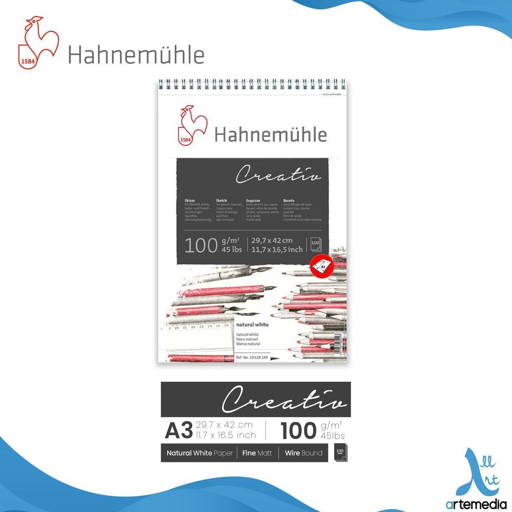 

Kertas Gambar Hahnemuhle Creativ A3 Sketch Drawing Paper