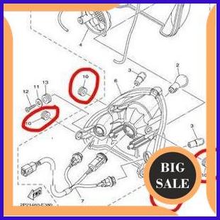 KARET GROMMET LAMPU BELAKANG STOP LAMP YAMAHA JUPITER Z 2003-2009 LAMA BURHAN GUWEK. VEGA R NEW. ORI