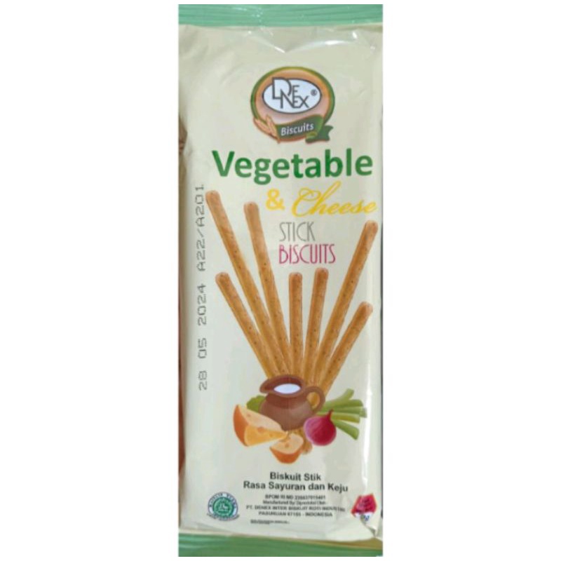 Biskitop Denex Vegetable And Cheese Stick Biscuit - Biskuit Keju Sayur