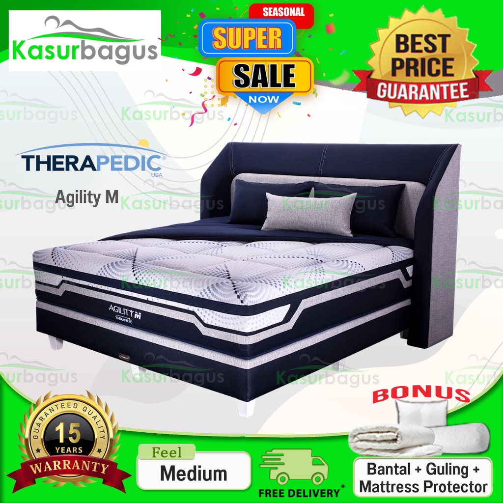 Therapedic Kasur Springbed New Agility M - Full Set 120x200